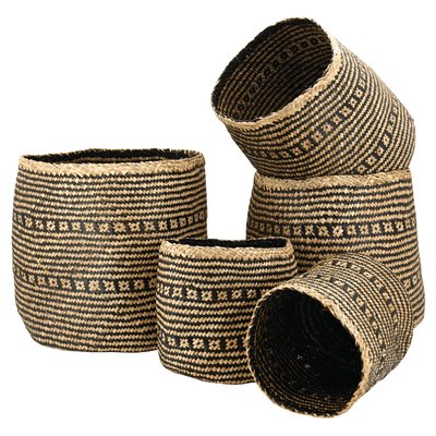 Cache pot jonc de mer teinté Pot de 28 cm AUBRY GASPARD
