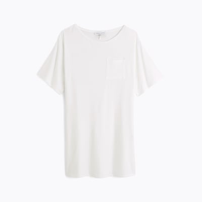 Chemise de nuit courte col rond en jersey LES BASIQUES LAURENCE TAVERNIER