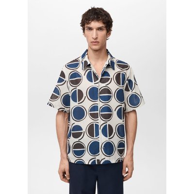 Chemise imprimée manches courtes MANGO MAN