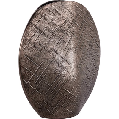 Vase en aluminium ciselé, Motif géométrique RECOLLECTION
