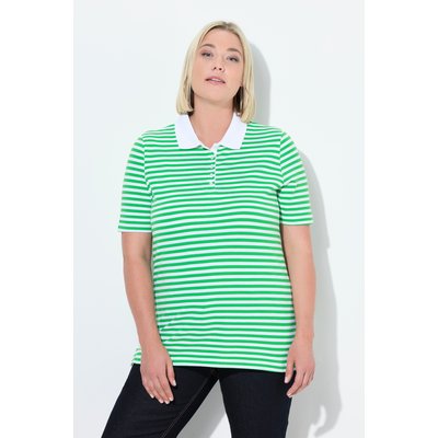 Polo rayé en maille piquée. Manches courtes. ULLA POPKEN