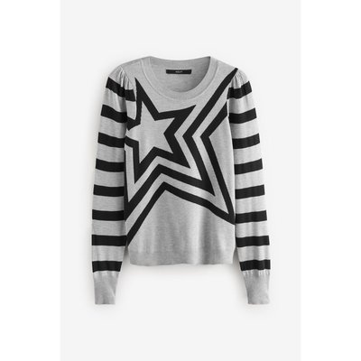 Pull ras du cou en maille manches longues NEXT