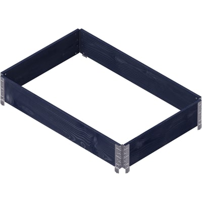 Carré potager Gardenbox 120 x 80 cm (Lot de 2) Gris JARDINDECO