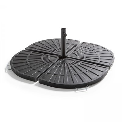 Lot de 4 dalles de parasol lestée pour parasol, LIDO OVIALA