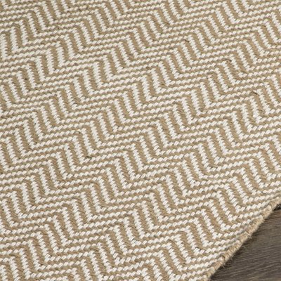 Tapis en jute à zigzags, rectangulaire RECOLLECTION