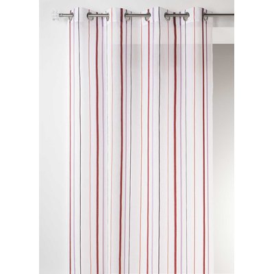 Voilage en Etamine avec Rayures Verticales HOME MAISON