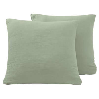 Lot de 2 taies d'oreiller en gaze de coton LOFT SENSEI MAISON