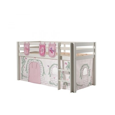 Lit sureleve avec sommier + Rideau de lit Birdy + 3 pochettes VIPACK