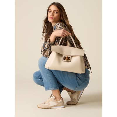 Sac à bandoulière avec fermoir torsadé OLTRE