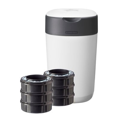 Kit de contentor de fraldas Twist and Click, 6 recargas TOMMEE TIPPEE