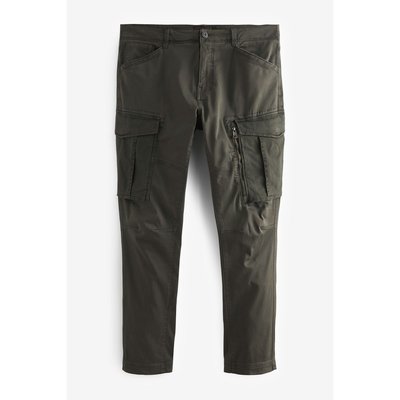Pantalon cargo stretch zippé - fuselé NEXT