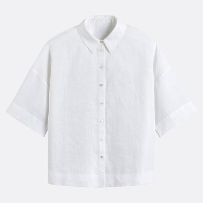 Chemise ample manches coudes lin Signature, AMBRE LA REDOUTE COLLECTIONS