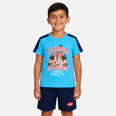 Ensemble t-shirt imprimé et short KIDS CLUB LEE COOPER
