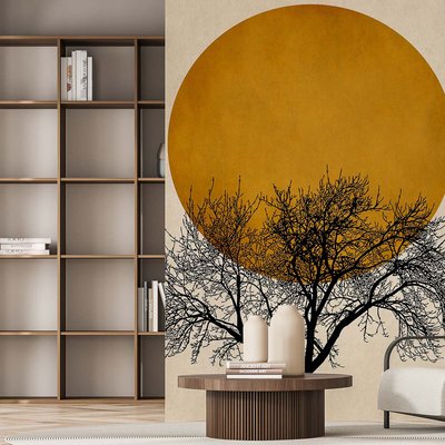 Papier peint soleil d or HEXOA