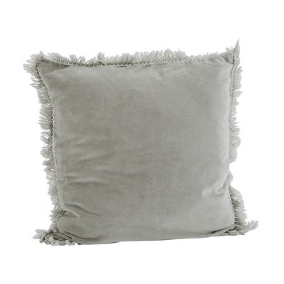 Housse de coussin velours franges MADAM STOLTZ