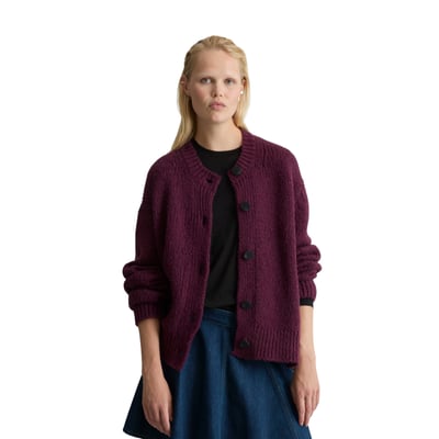 Cardigan ample en un mélange douillet de laine vierge et d'alpaga MARC O’POLO DENIM