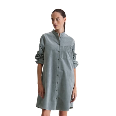 Robe chemisier en velours A-Shape en Organic Cotton Stretch MARC O'POLO