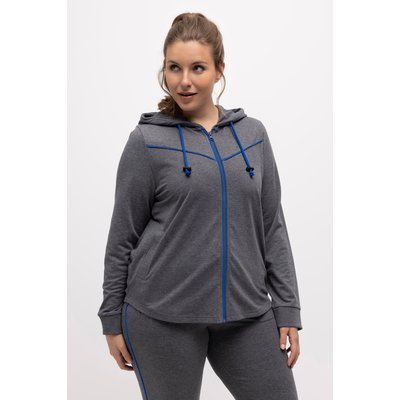 Veste en molleton, passepoil, capuche ULLA POPKEN
