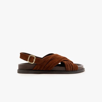 Sandale cuir velours DIANE MAISON TOUFET
