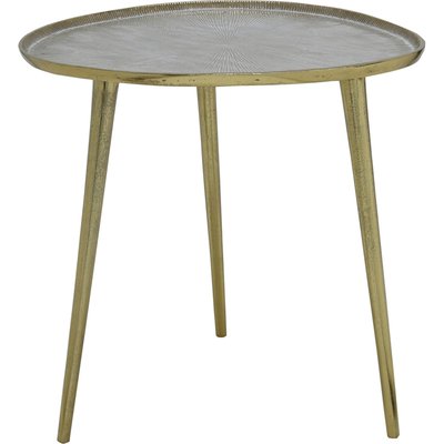 Table d'appoint en aluminium doré style contemporain RECOLLECTION