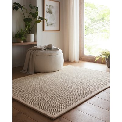 Herringbone Border Boucle Rug SO'HOME