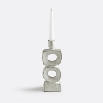 Bougeoir organique en céramique, hauteur 25,5 cm, CERAL LA REDOUTE INTERIEURS