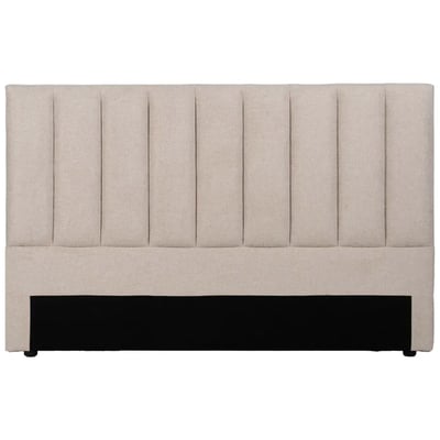 Tête de lit classique tissu beige 160x8x100cm WADIGA