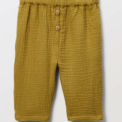 Pantalon uni en gaze de coton BOUT'CHOU
