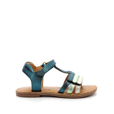 Kids Diamanto Leather Sandals with Touch 'n' Close Fastening KICKERS