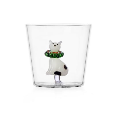 Verre à eau noël chat  TABBY CAT CHRISTMAS ICHENDORF