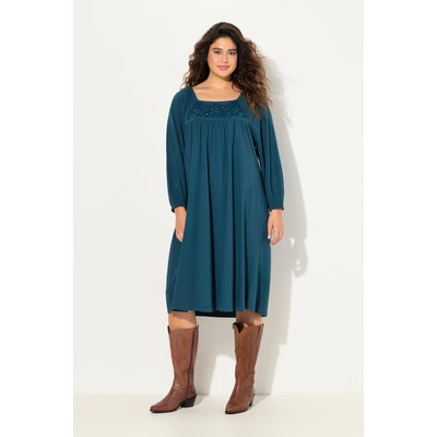 Robe tunique à encolure carrée et manches ULLA POPKEN
