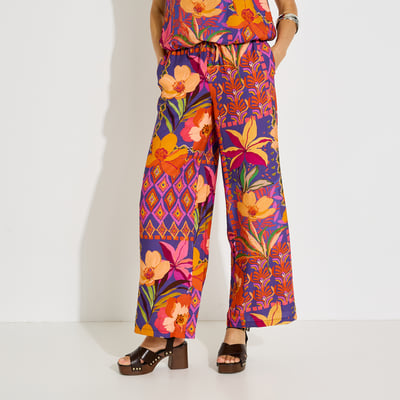 Pantalon fluide imprimé GRAIN DE MALICE