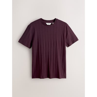 T-shirt texturé élégant en coton et modal NEXT