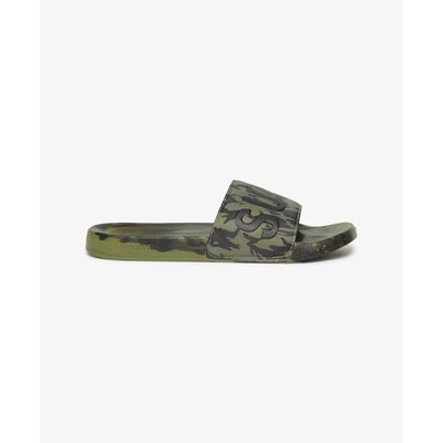 Sandales de piscine à motif camouflage véganes SUPERDRY