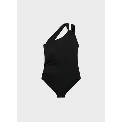 Maillot de bain asymétrique avec détail froncé MANGO