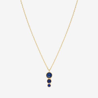 Collier doré lapis lazuli - andrea CAROLINE NAJMAN