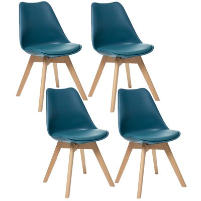 Lot de 4 Chaises design scandinave Baya TOILINUX