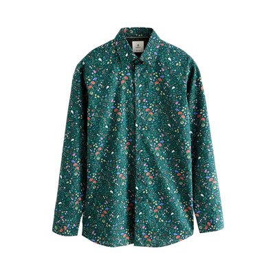 Chemise manches longues imprimée slim NEXT