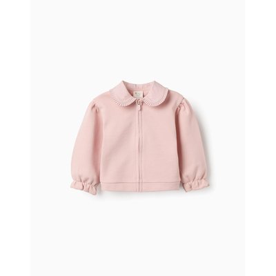 Veste en Coton avec Col Claudine Plissé ZIPPY