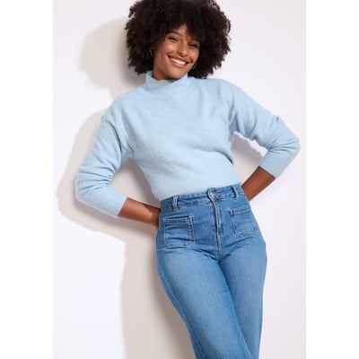 Pull doux col montant LOLALIZA