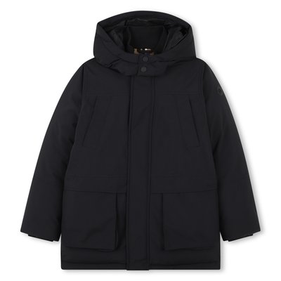 Parka lungo con cappuccio BOSS KIDSWEAR