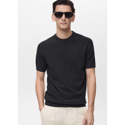 T-shirt maille fine coton MANGO MAN
