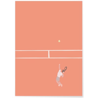 Affiche Tennis Dynamique : Serve et Match L'AFFICHERIE