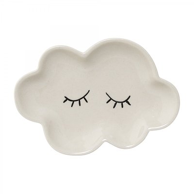 Assiette Enfant Blanc Nuage en Céramique BLOOMINGVILLE