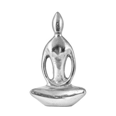 Shiny Nickel Sitting Statue SO'HOME