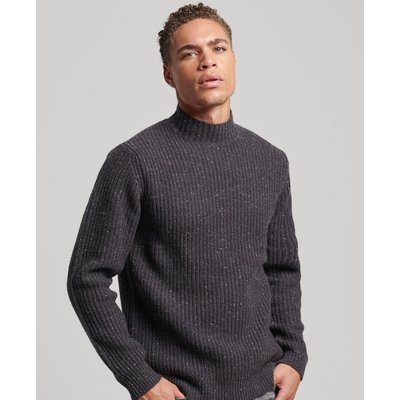 Pull homme col cheminée laine 2025