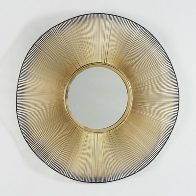 Miroir rond en verre et métal, Andagoya RECOLLECTION