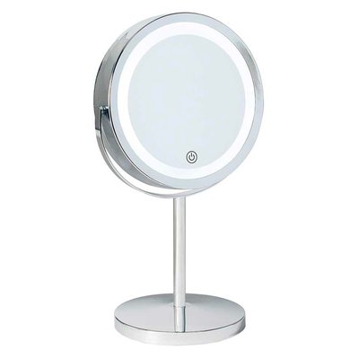 Miroir grossissant x5 lumineux rond sur pied WADIGA