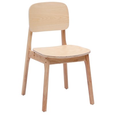 Lot de 2 chaises bois massif, BAIA NORDLYS