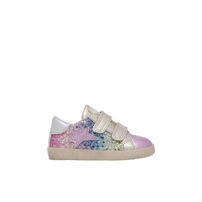 Baskets en cuir et paillettes ALNOITE 2 VL. FALCOTTO